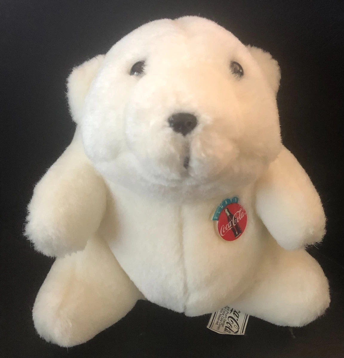 Vintage 1993 Coca Cola Polar Bear 7 Plush Stuffed Animal