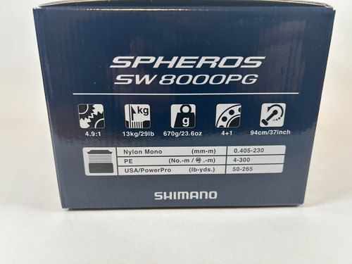 Mulinello da spinning Shimano 21 SPHEROS SW 8000PG 4.9 con scatola - Foto 3 di 5