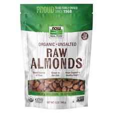 NOW FOODS Almonds Organic Raw Unsalted