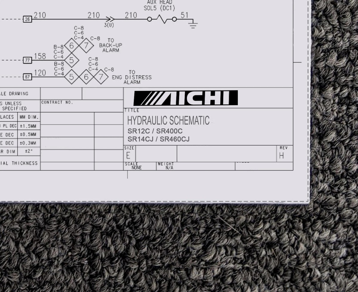 Aichi SR400C SR460CJ Telescopic Boom Lift Hydraulic Schematic