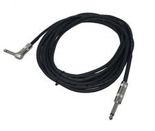 Tetra-Teknica IC-S2RA-20 Straight to Right Angle 1/4"TS Instrument Cable 20 Feet