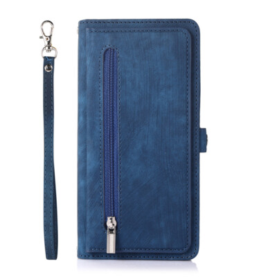 9 Card Zipper Magnetic Leather Flip Wallet Case For Redmi and Xiaomi ''All''Series