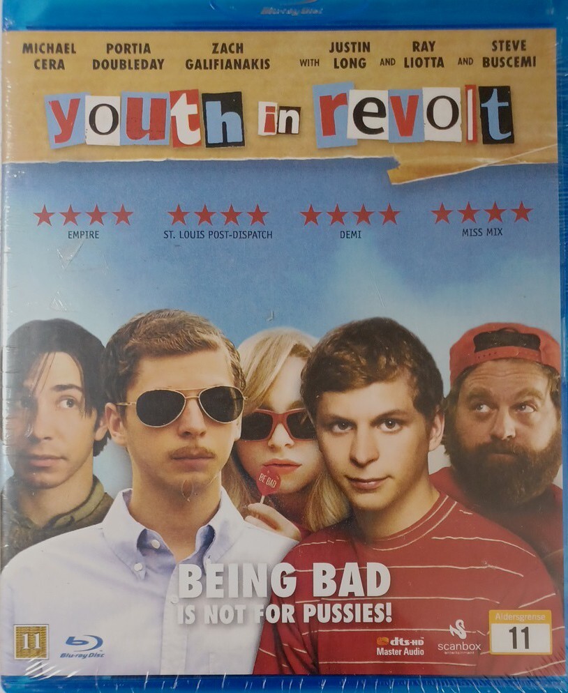 YOUTH IN REVOLT BLU-RAY NEW SEALED ENGLISH LANGUAGE NORDIC IMPORT #250LL