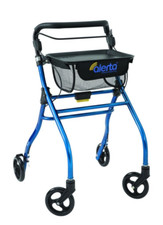 Lightweight Indoor Rollator Mobility Walker Trolley with Bag and Tray -3 Colours