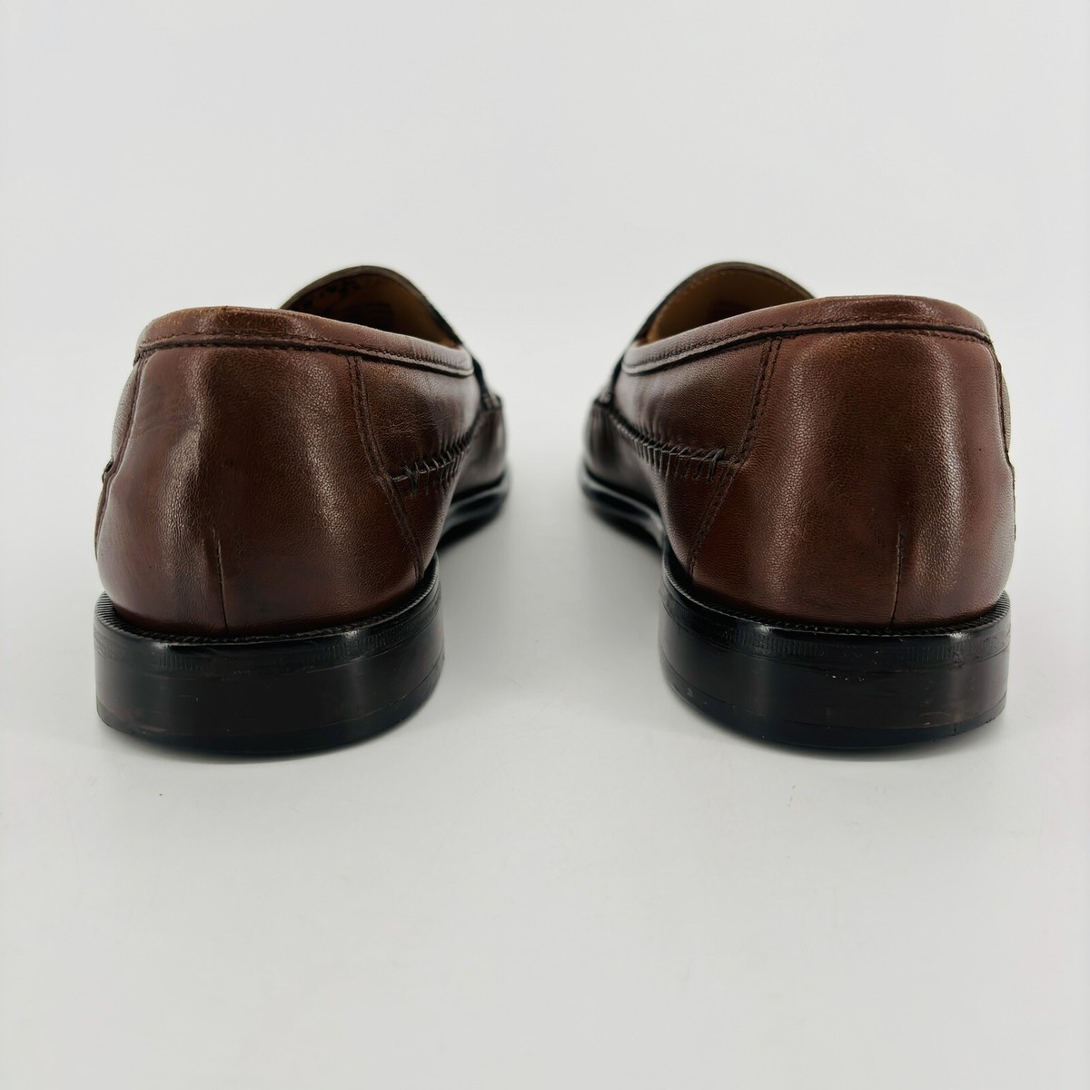 Florsheim Leather Mens Pisa MOC Toe Tassel Loafer Cognac 
