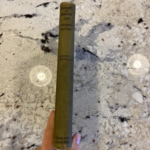 Elements of Business Law by Ernest W. Huffcut, Revised Edition, 1917 - Picture 2 of 8