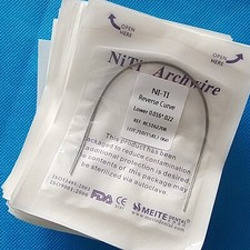 Dental Arco de Ortodoncia Curva Inversa S per El stica Niti Arco de Alambres Rec