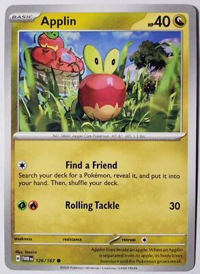 Applin 126/167 NM / M - Twilight Masquerade Pokemon Card - Teeziro
