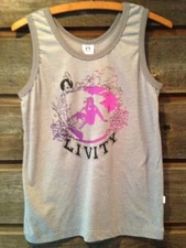 Livity Organic Cotton Surfer Ringer Tank Cool Grey Mens Small