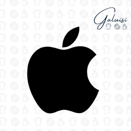 ADESIVO APPLE STICKER MELA LOGO IPHONE IOS per AUTO, MOTO, BICI, PARETE, CASCO