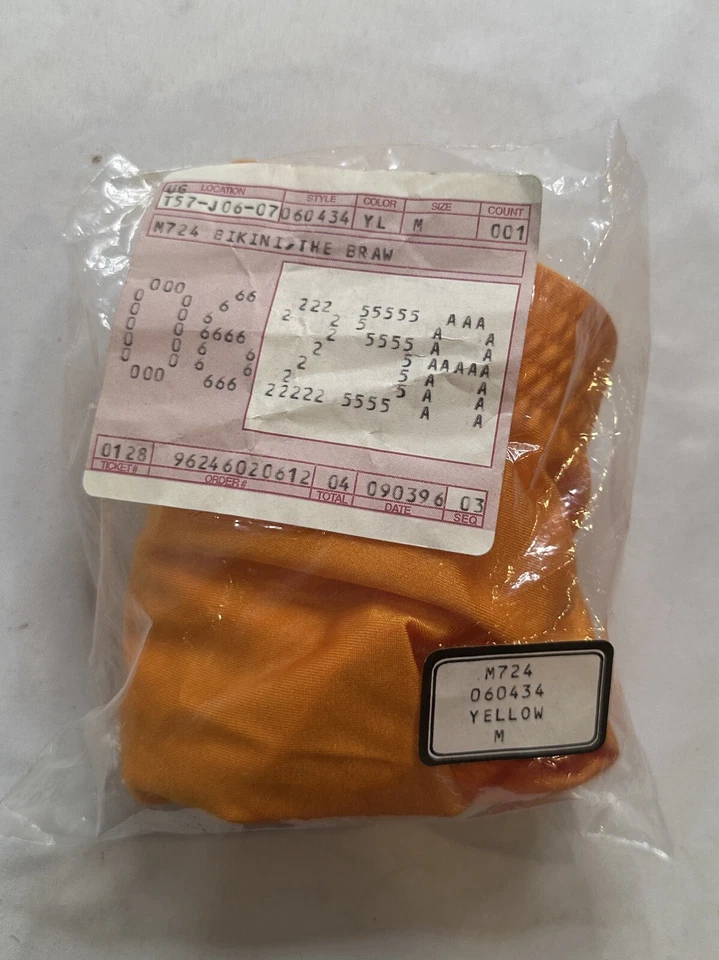 Nuevo Calzoncillo de Bikini Vintage Undergear Aquatics Swim The Bras Naranja Talla M724 Foto 2 de 4