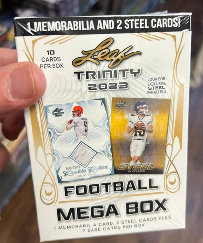 2023 Leaf Trinity Football Mega Box Sealed NICE! SWEET!
