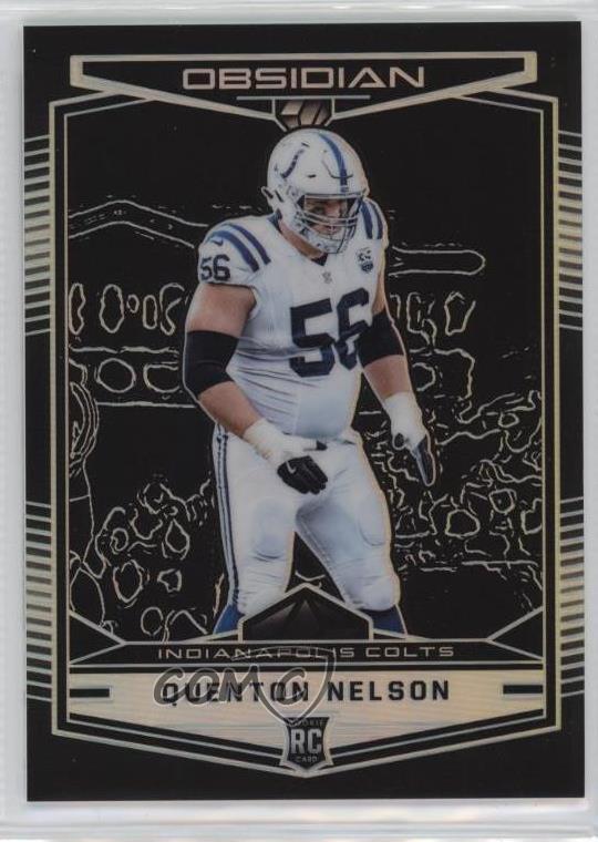 2018 Panini Obsidian /100 Quenton Nelson #142 Rookie RC