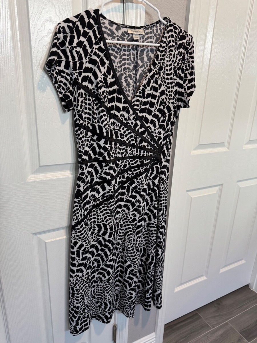 dressbarn black and white dress NWT Dress Barn Black and White Cocktail Dress Size 16W main image 1