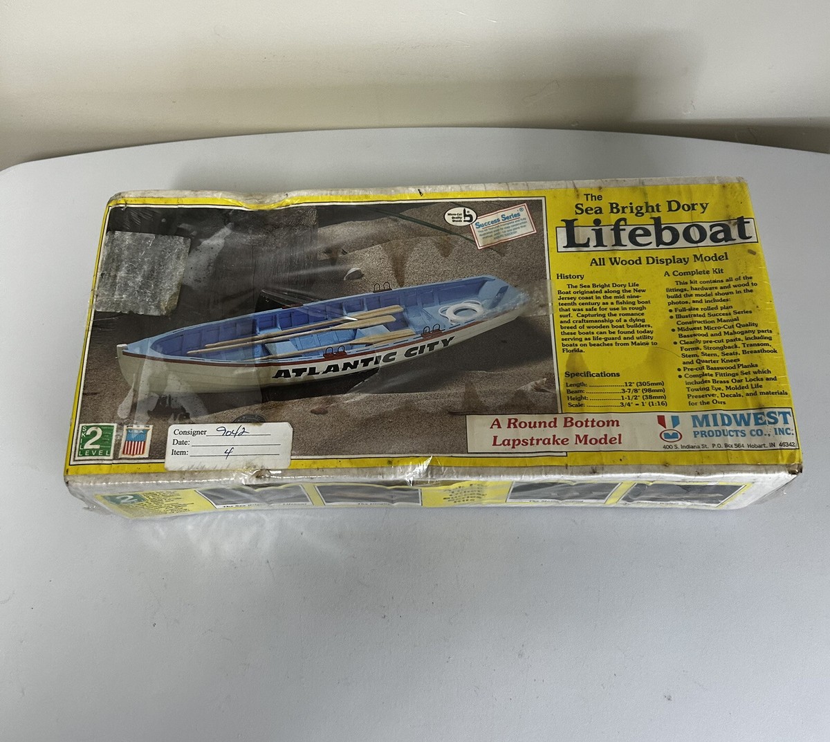 Midwest Products The Sea Bright DORY Lifeboat Wood Model Boat NEW