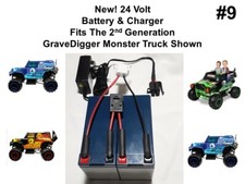 24v Battery ECO W/CHARGER for Grave Digger Power Wheels VER. 9