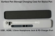 Surface Pen Storage Charging Case for Stylus Pen, Charging ports, UNIQUE NEW