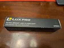 LUX PRO LP290V3 ULTRA BRIGHT LED FLASHLIGHT W/POCKET CLIP AND TACKGRIP NEW