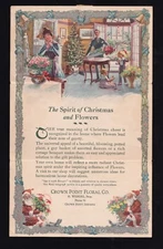 1947 Vintage Crown Point Floral Co. Christmas Card & Letter – Ephemera Holiday