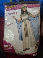 NEW Spirit HALLOWEEN GIRLS CLEOPATRA COMPLETE COSTUME SZ 12-14 -6 PIECE SET