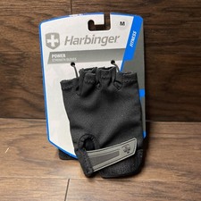 BRAND NEW Harbinger Power Strength Fitness Gloves Size Medium M Black Unisex