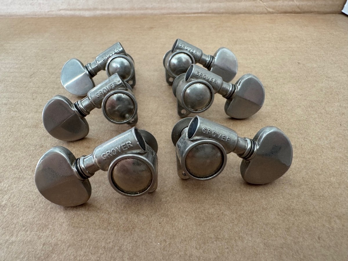 whiteroseGROVER ペグ Nickel Gibson USA Gibson Vintage 1960's Grover Nickel Tuners ES-335 SG Les