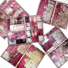 Pink Collage Paper Sheets Junk Journal Pages Scrapbooking