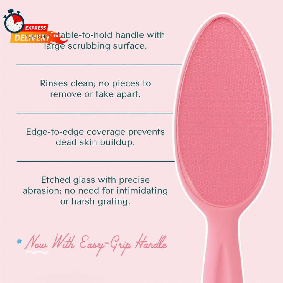 Bare August Glass Foot File Callus Remover for Feet Heel Scraper & in