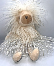 FAO Schwarz Ballerina Sloth Petit Bon 14" Plush in Tutu Gold Metallic Accents