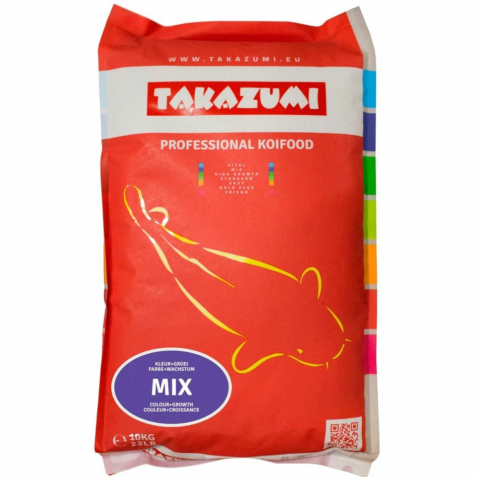 Takazumi Koi-Futter Mix - Farb- & Wachstumsfutter 10,0kg (8,65 EUR/kg)
