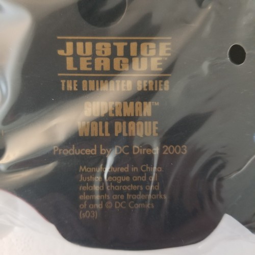 2003 DC Direct Justice League Animated Series SUPERMAN Wall Plaque - NEW - Picture 9 of 9
