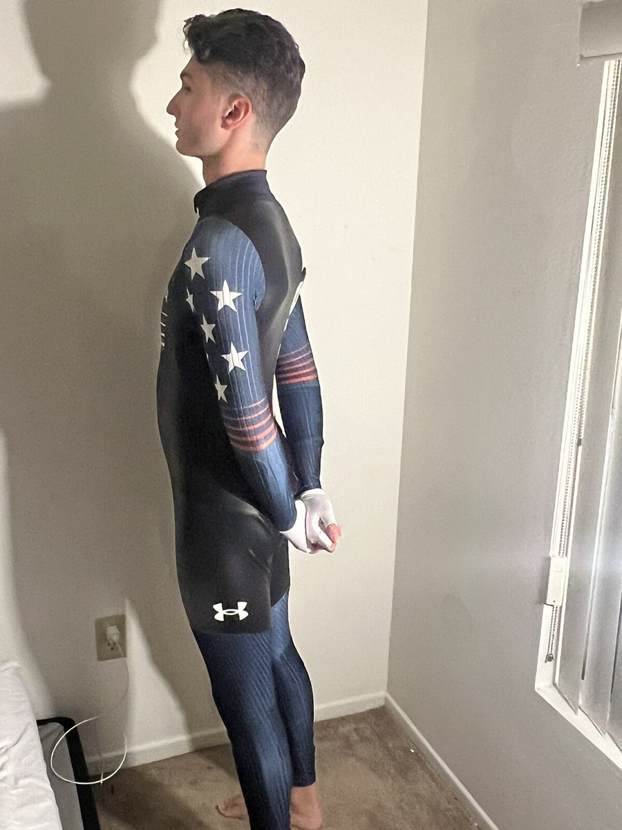 Sportful BodyFit Speedskin ジャージ size:L USA Rubber SpeedSkating FullBody suit Olympic Speedsuit