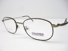 New Vintage Eyeglass Frames Nautica Competition C Bronze Tort Retro 49 NOS