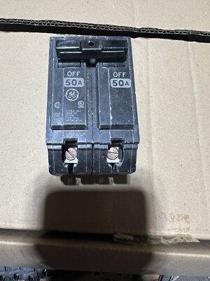 GE THQB2150 2P 50A Molded Case Circuit Breaker - Two Pole - 50Amps - 120/240 VAC
