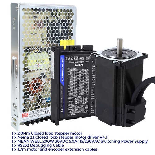 Nema 23 24 Hybrid Closed Loop Motor Paso a Paso y Controlador Power Kit 2Nm 3Nm 4Nm - Imagen 10 de 15