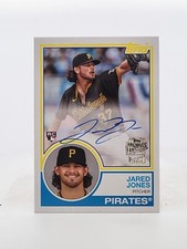 2024 Topps Archives Jared Jones 1983 Fan Favorites Auto Rookie RC #83FF-JJ SP