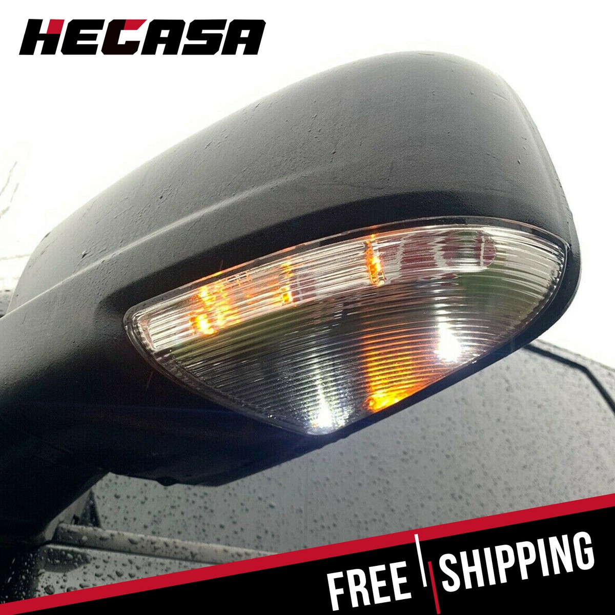 Ram 1500 Tow Mirrors LH RH Front Mirror Turn Signal Puddle Light Lamp For 09-18 - Foto 5