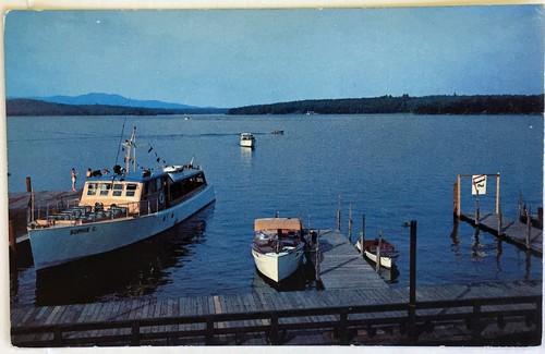 # G1555 LAKE WINNIPESAUKEE, N.H. POSTCARD, MAIL BOAT - 第 1/2 張圖片