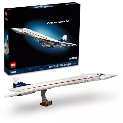 LEGO Icon Concorde 10318 Eines der schnellsten Passagierflugzeuge der Welt JA...