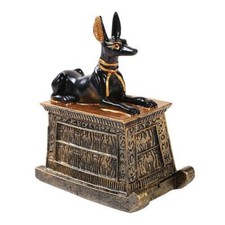 Egyptian Small Anubis Mini Figurine Made of Polyresin