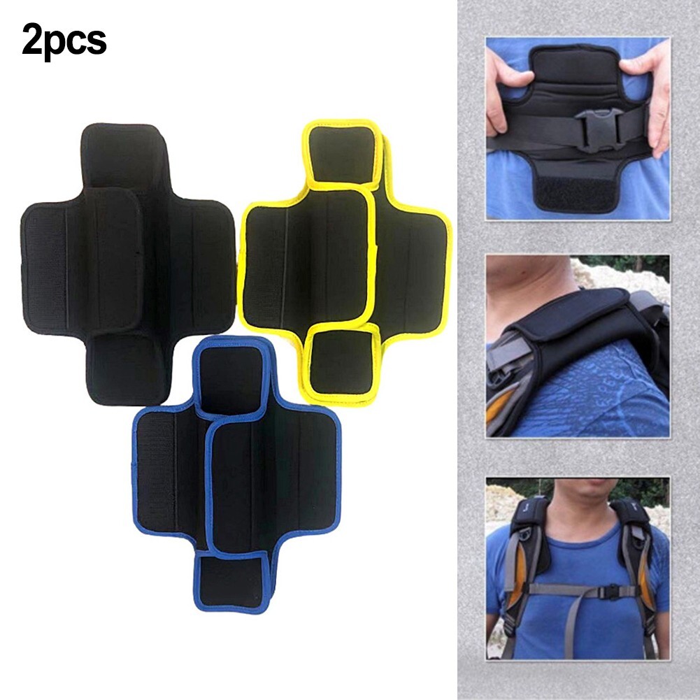 Pair Backpack Shoulder Strap Pads Anti-slip Cushion Pad