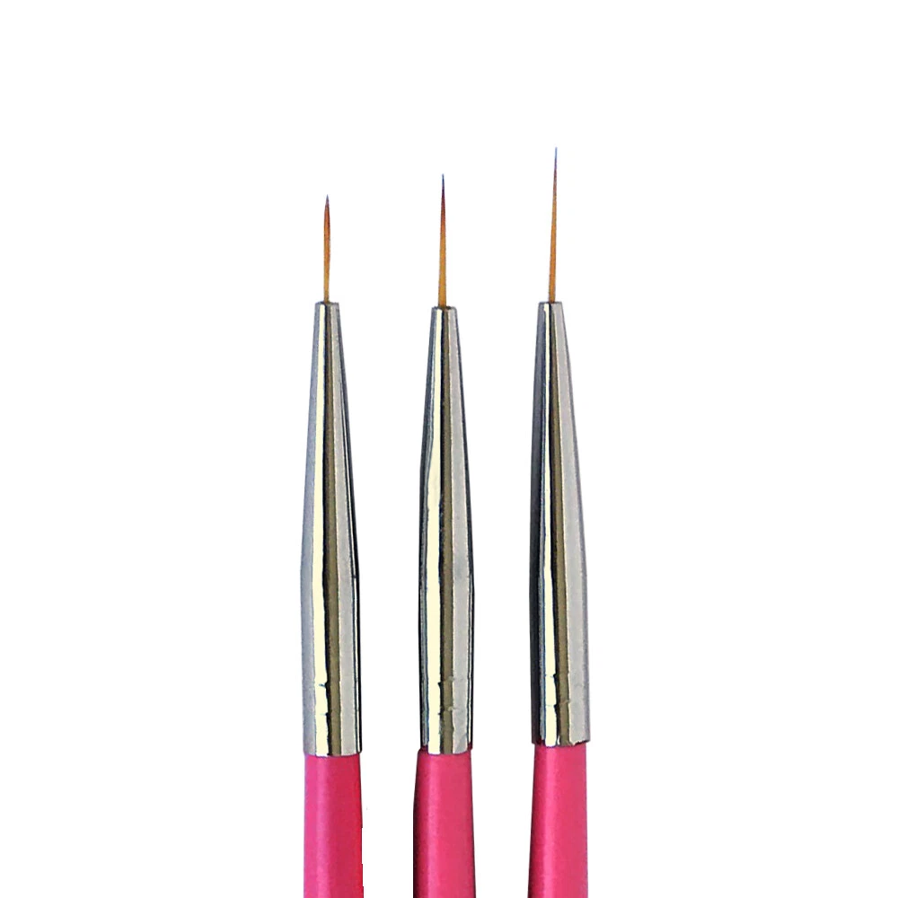 Winstonia Nail Art Brush Fine Thin Precise Line Detailer Brush Set BERRY WINE