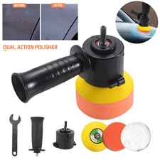 Dual Action DA Car Polisher 6" Buffer Sander Orbital Polishing Machine & Bag Pad