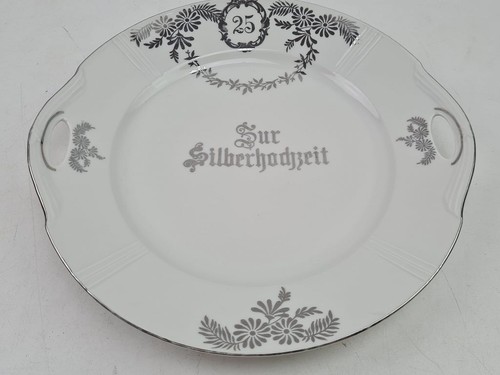 2x Teller Porzellan Koenigszelt Silberhochzeit Jubiläum Spruch Deko #242962 - Bild 6 von 12