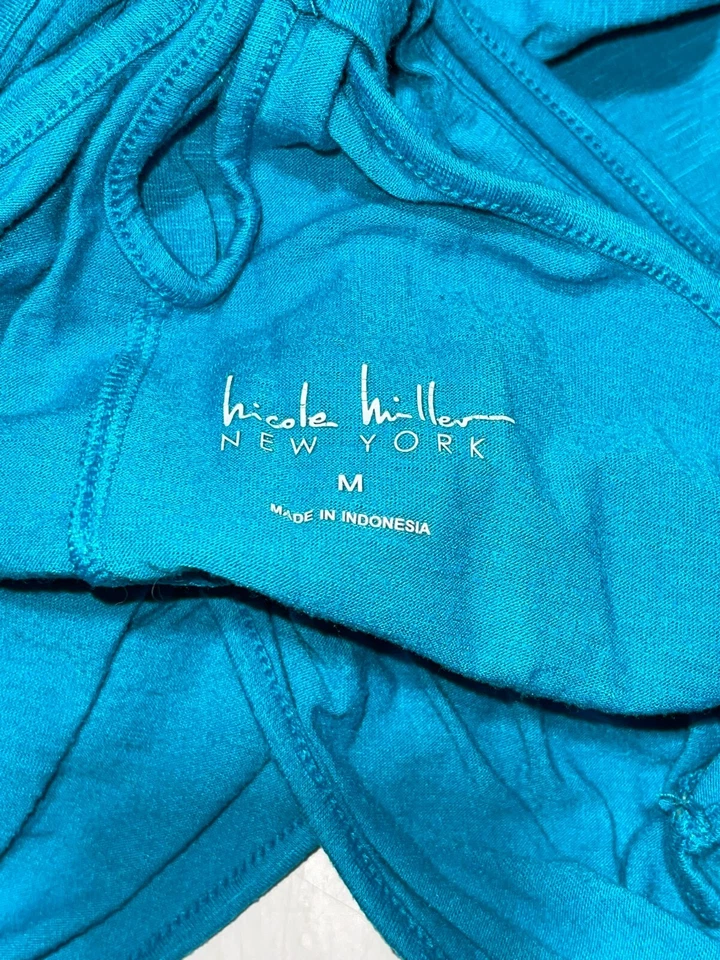 Платье Nicole Miller Mini Shift Junior's M бирюзовое без рукавов спортивное - Изображение 3 из 3