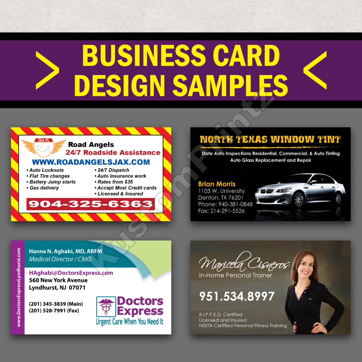 2500 FULL COLOR BUSINESS CARDS W/ YOUR ARTWORK READY TO PRINT - 2 SIDED GLOSSY