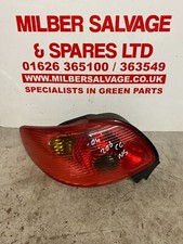 PEUGEOT 206 2005 CC CABRIOLET N/S PASSENGER SIDE REAR LIGHT COMPLETE BULB HOLDER