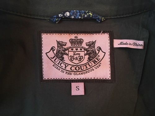 Juicy Couture Olive Green Military Twill Jacket - Picture 3 of 3