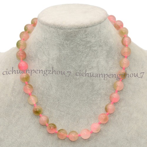 Natural 6/8/10/12/14mm Round Multicolor Gemstone Beaded Jewelry Necklace 18'' - Picture 93 of 221