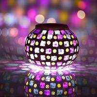 Senbowe⢠Solar Powered Outdoor Color Changing Mosaic Glass Ball Led Lights, So on sale Senbowe⢠Solar Powered Outdoor Color Changing Mosaic Glass Ball Led Lights, So on sale